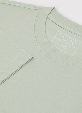 Oliwkowy t-shirt oversize