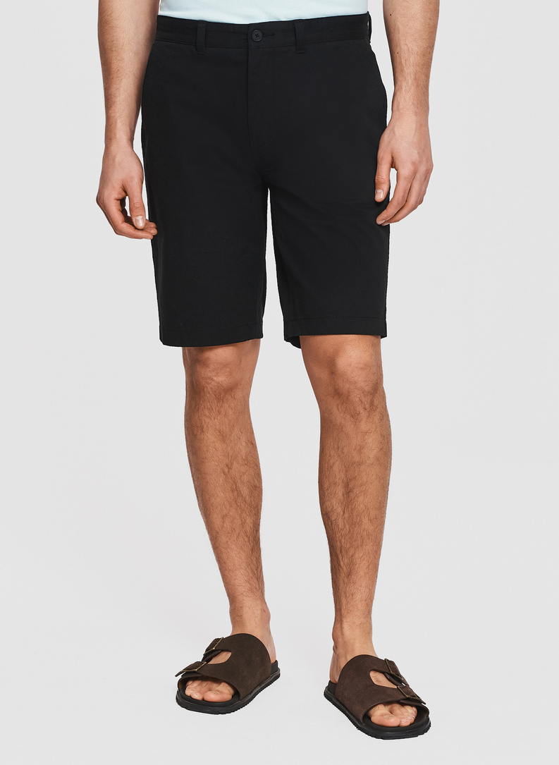 Bawelniane szorty w kolorze czarnym