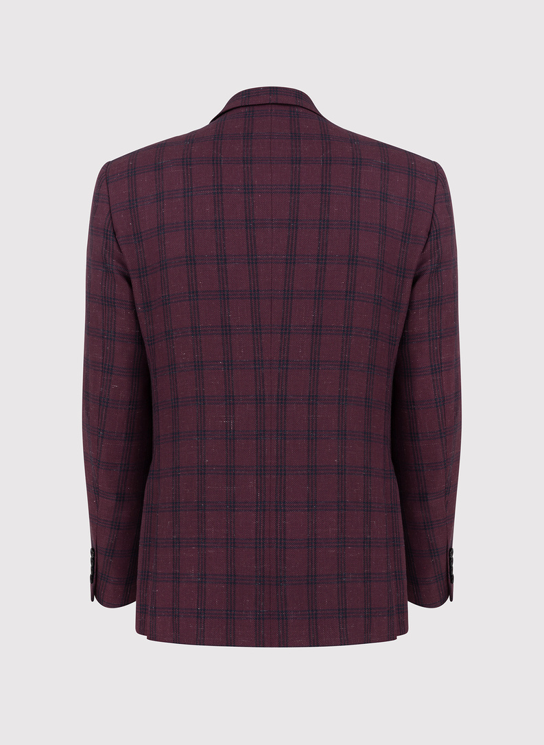 Bordowa marynarka casualowa