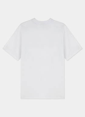 Biały T-shirt z krótkim rękawem oversize C21SF-TX-001-B