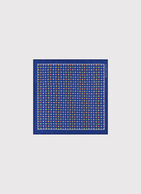 Granatowa poszetka męska mikrowzór