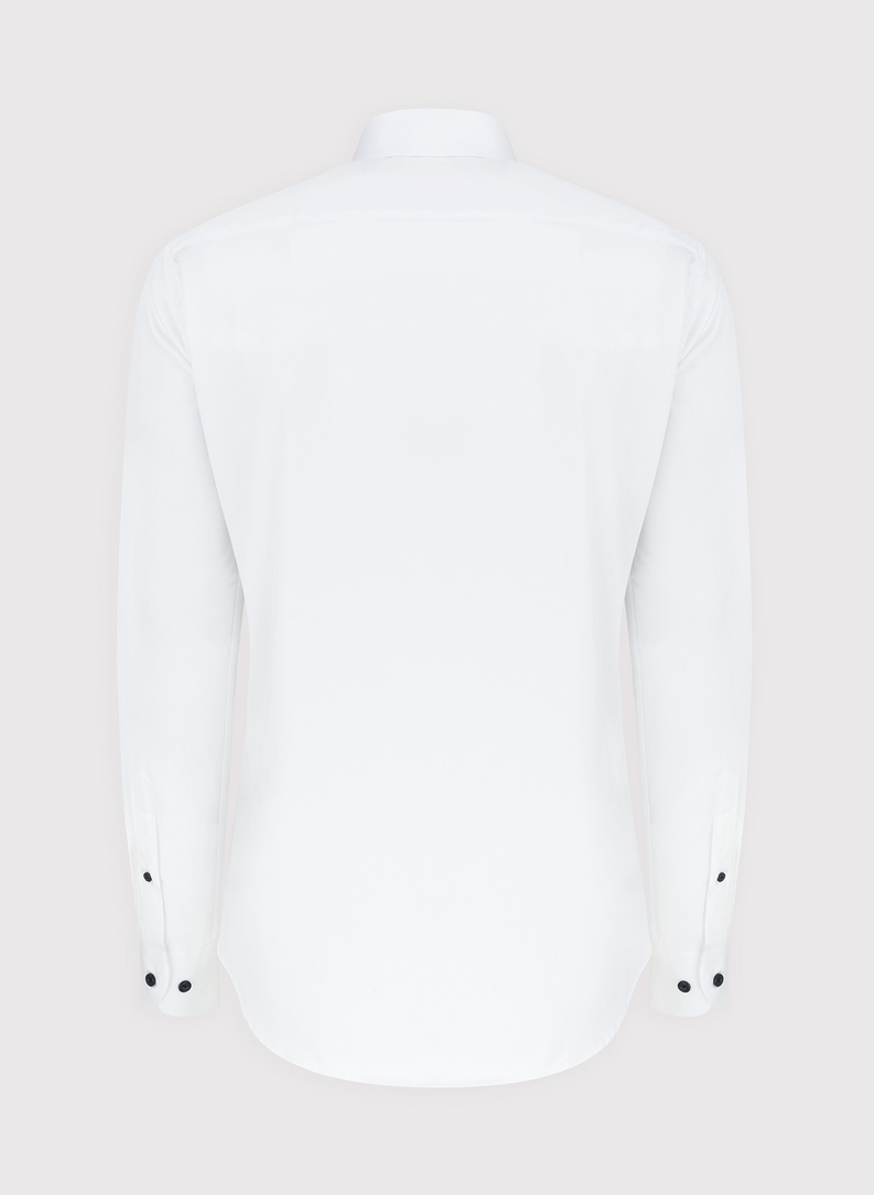 Biała koszula męska z bawełny