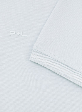 T-shirt polo w kolorze jasnoniebieskiem