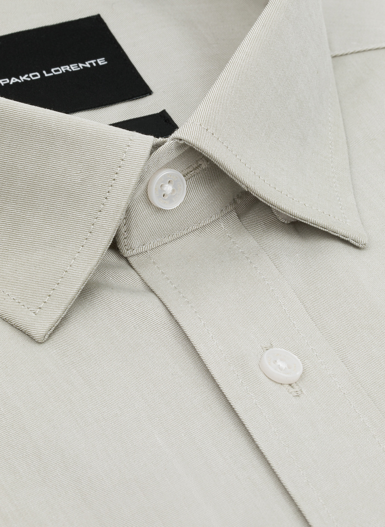 Oliwkowa koszula męska