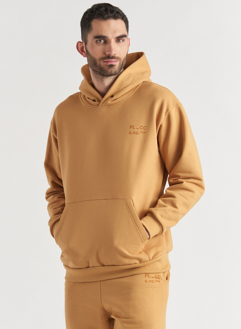 BLUZA Z KAPTUREM MUSZTARDOWA C20WF-2K-003-Y