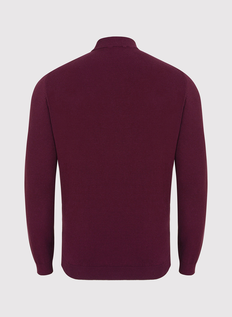 Półgolf męski bordowy P22WF-2X-007-D-0