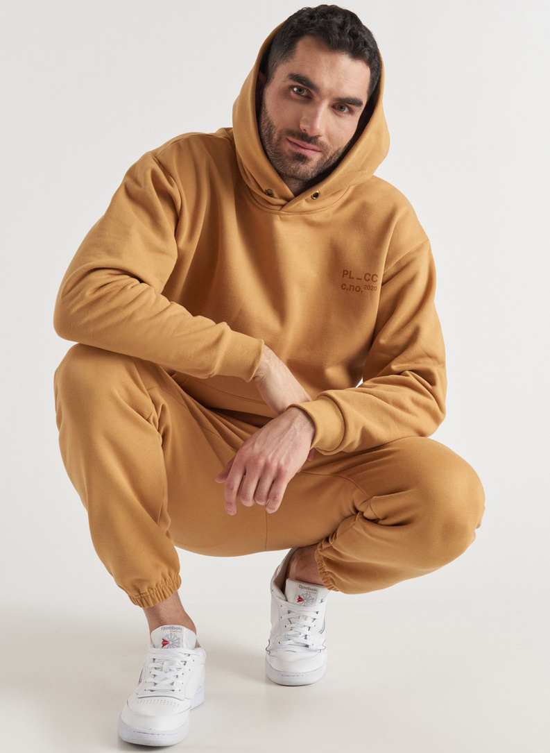 BLUZA Z KAPTUREM MUSZTARDOWA C20WF-2K-003-Y