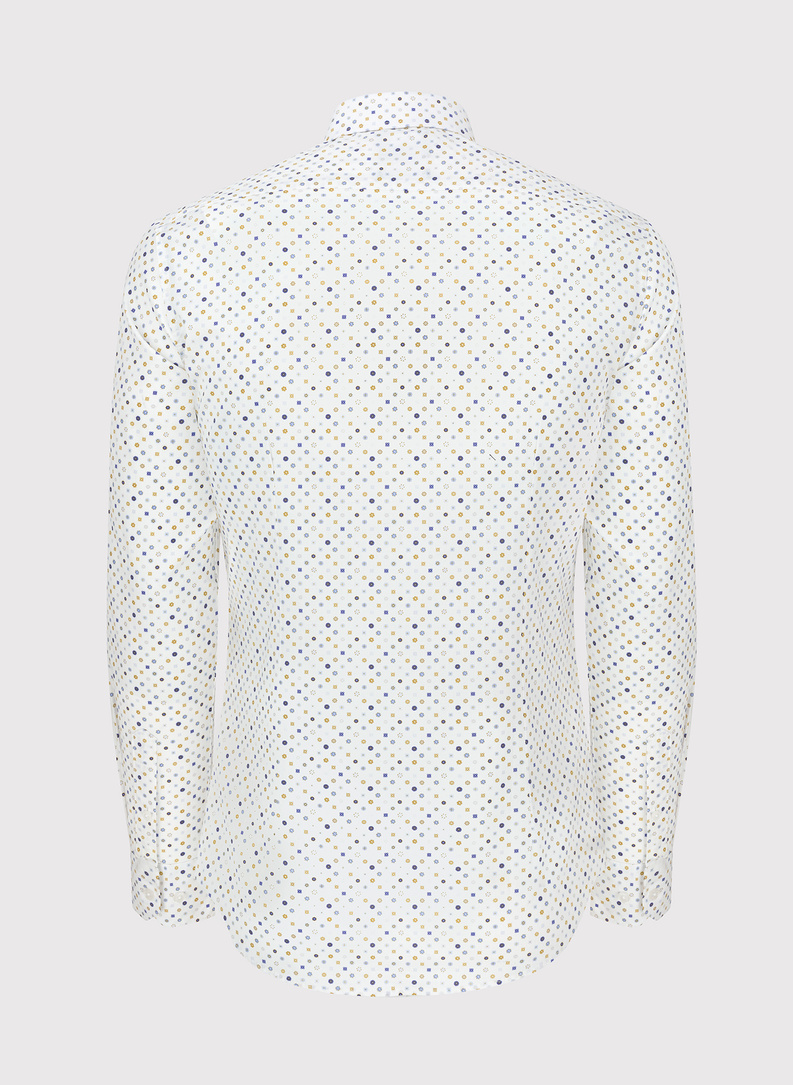 Męska koszula w mikrowzór 