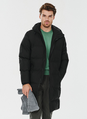 Czarna kurtka męska z szelkami