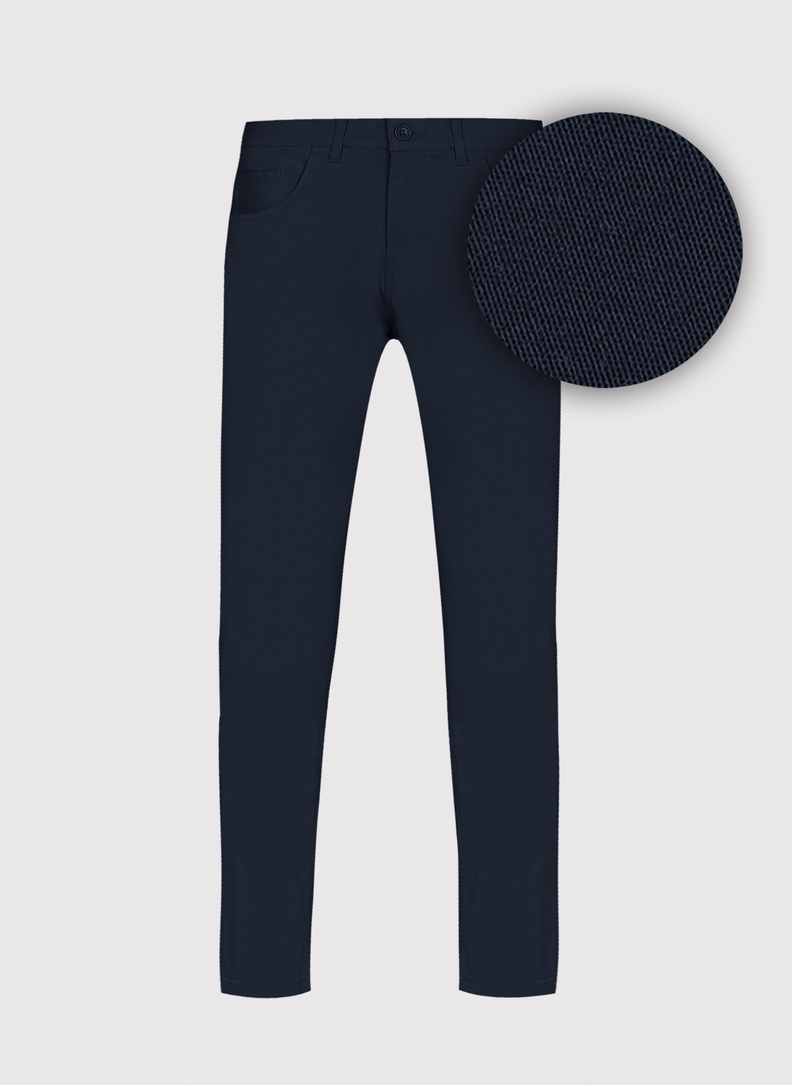 Granatowe spodnie casual