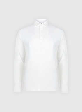 Biała koszula typu popover