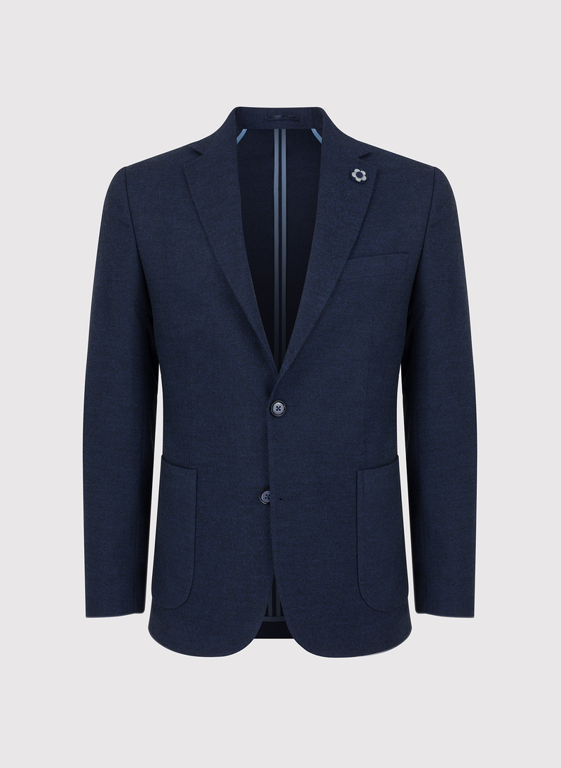 Granatowa marynarka casualowa