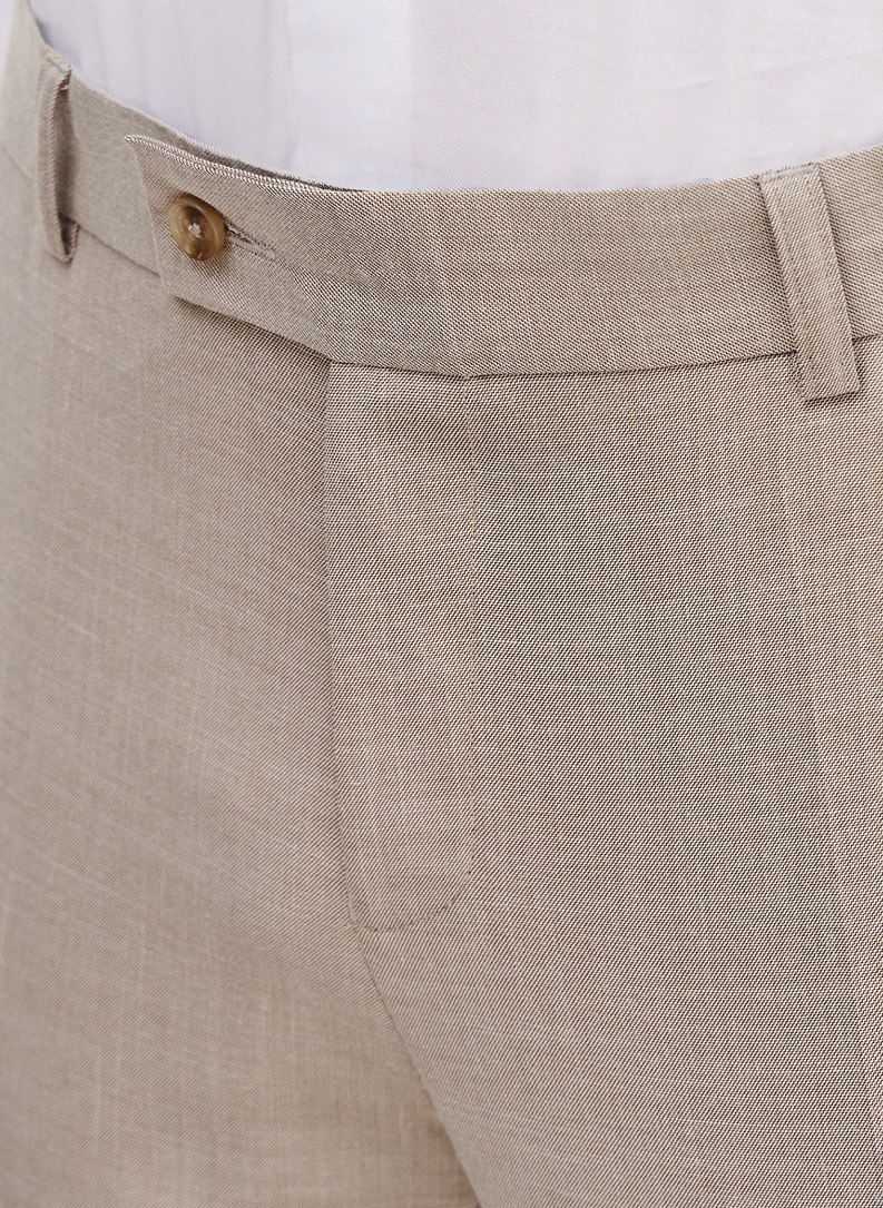 Spodnie garniturowe w kolorze beżowym