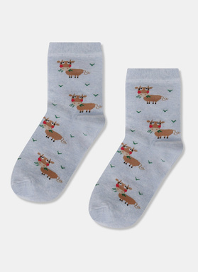 Skarpetki dziecięce w krowy DTD-SX-024-X