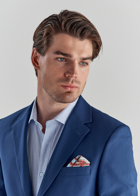 Granatowa marynarka garniturowa P22SF-3G-019-G-S