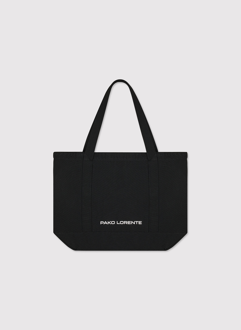 Czarna torba materiałowa unisex