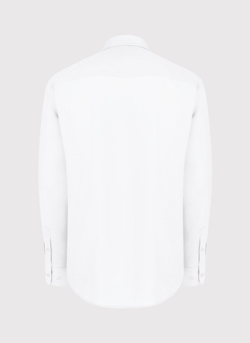 Biała koszula męska z lnu i bawełny