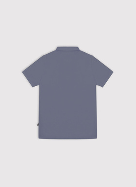 Niebieski t-shirt polo z bawełny