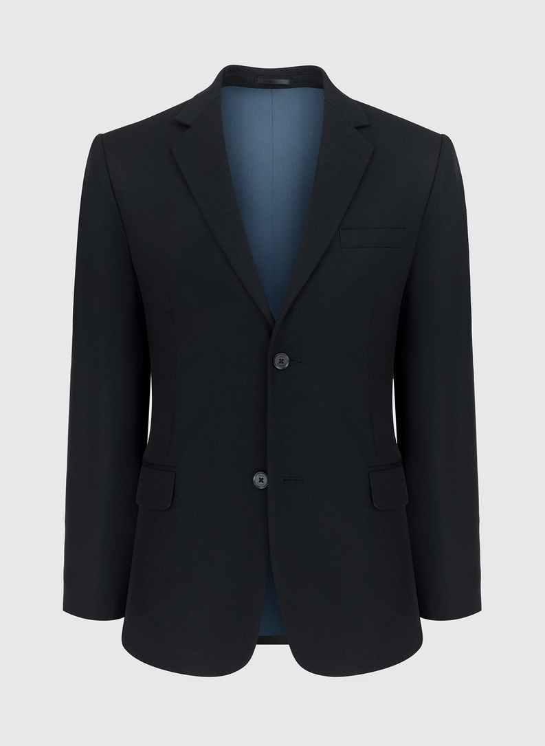 Czarna marynarka garniturowa P22SP-3G-026-C-S