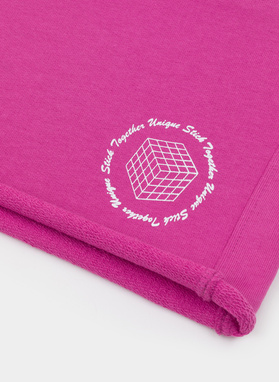 Różowe szorty oversize C22SF-WS-004-R-0