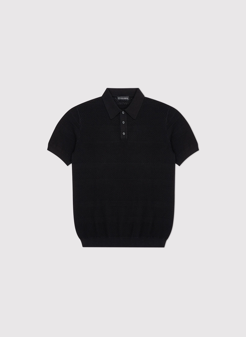 Czarne polo swetrowe