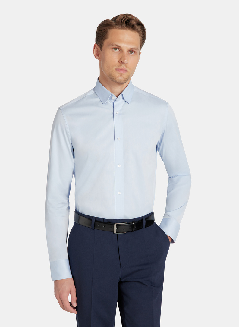 Niebieska koszula męska