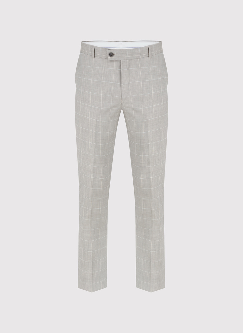 Ślubny garnitur męski w kratkę