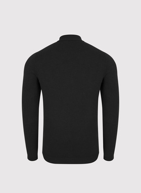 Półgolf męski w czarnym kolorze