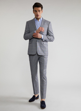 Szara marynarka garniturowa P22SF-3G-011-S-S