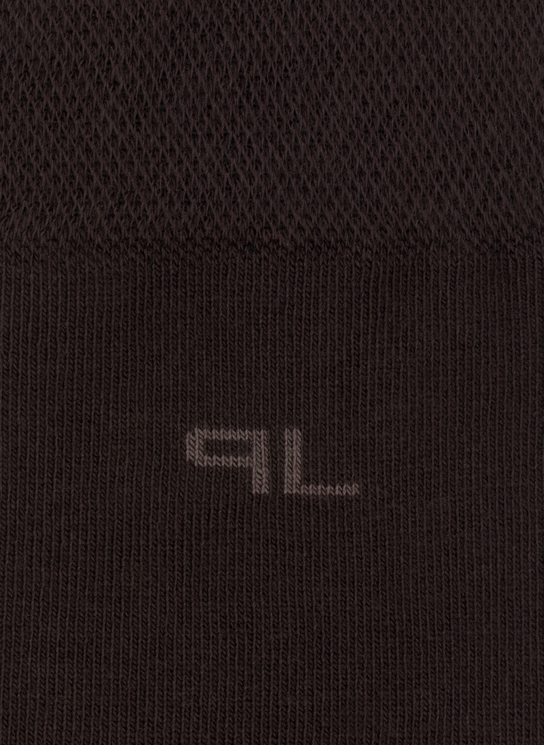 Gładkie brązowe skarpetki