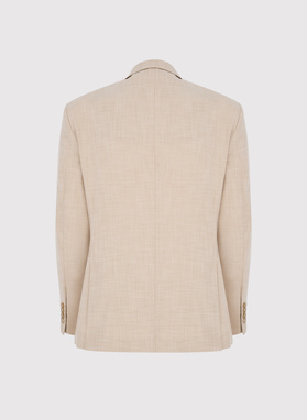 Casualowa marynarka męska w kolorze beżowym