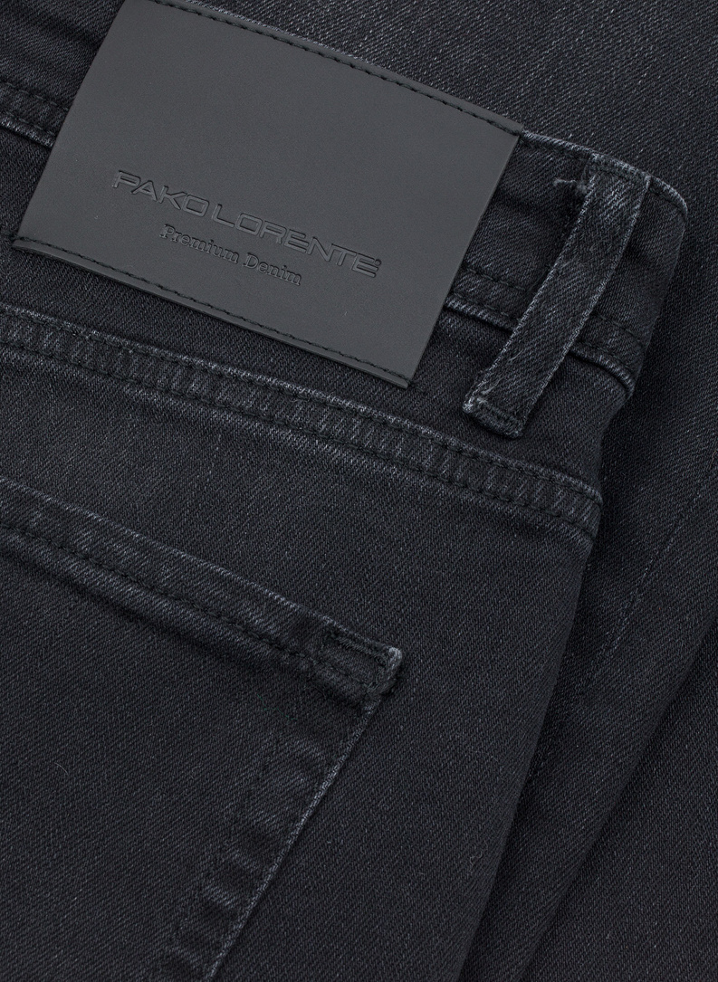 Czarne jeansowe spodnie męskie