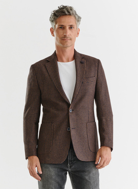 Casualowa marynarka męska w pepitkę 