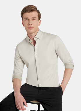 Oliwkowa koszula męska