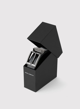 Dwustronny skórzany pasek męski