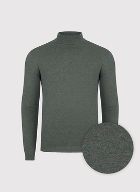 Półgolf męski w zielonym kolorze