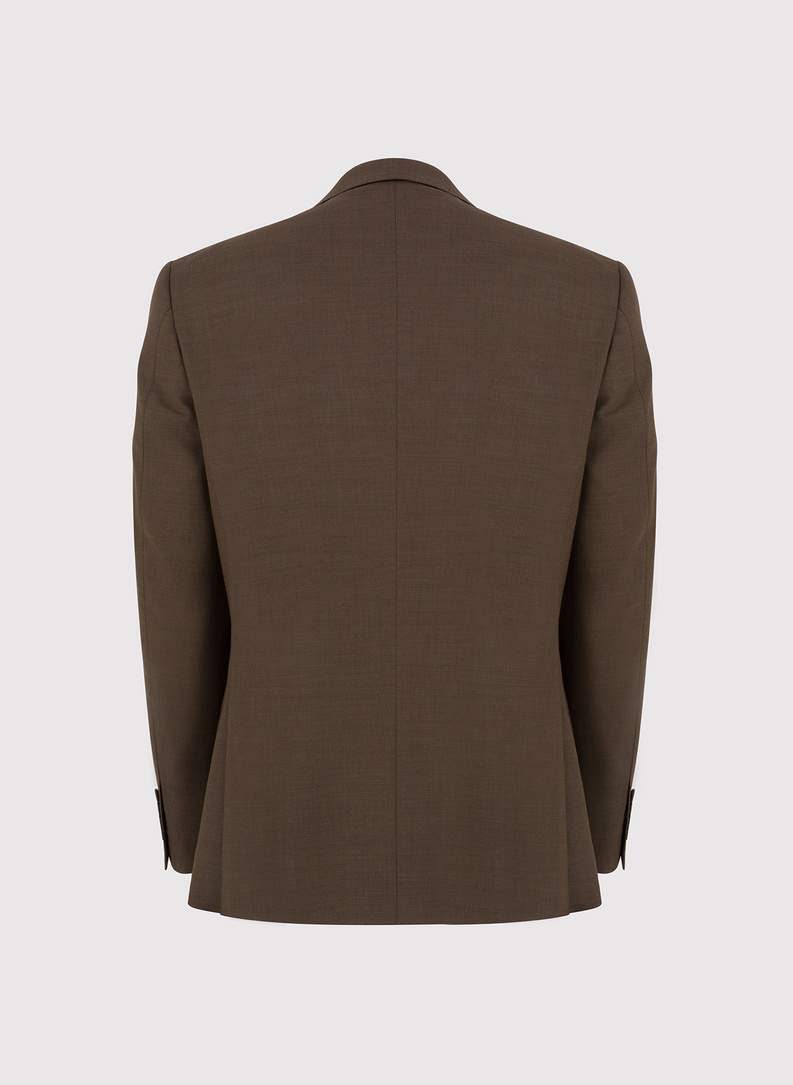 Brązowa marynarka garniturowa