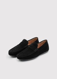 Czarne mokasyny męskie