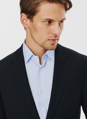 Casualowa marynarka męska w kolorze granatowym