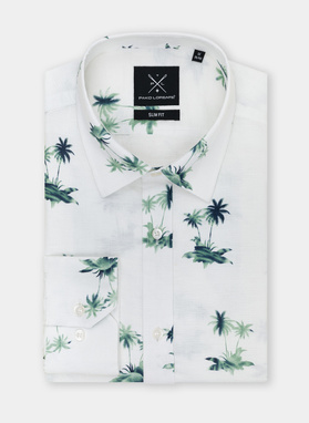 Koszula męska z lnu i bawelny P22SF-1X-011-Z-S