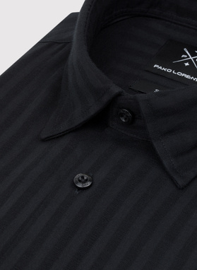 Bawełniana koszula męska w czarnym kolorze