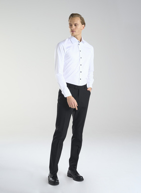 Biała koszula męska z bawełny