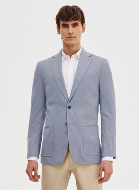 Niebieska marynarka męska