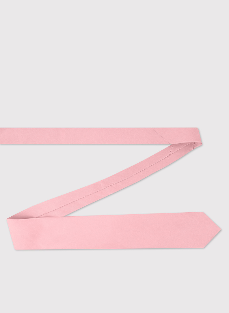 Różowy krawat męski z jedwabiu