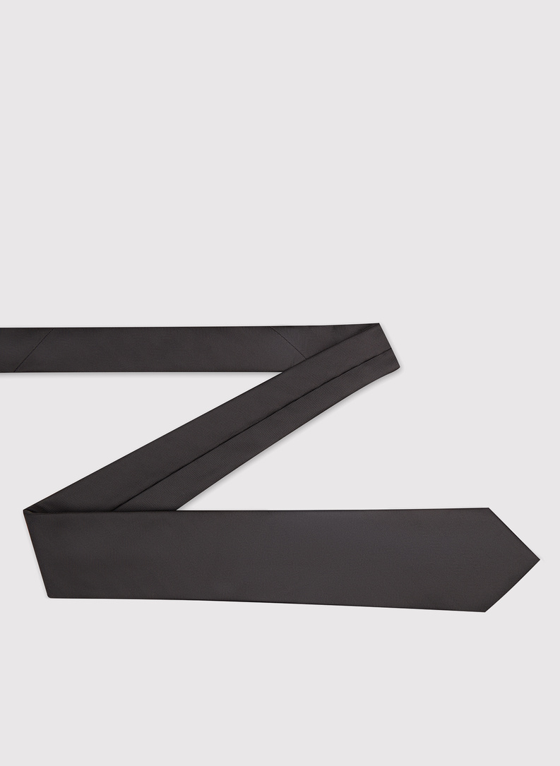 Czarny krawat męski