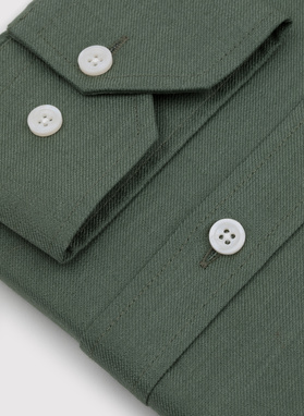 Zielona bawełniana koszula męska