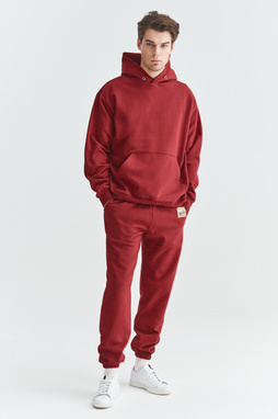 Bluza z kapturem czerwona C21WF-2K-007-W