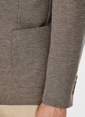 Szaro-brązowa marynarka męska