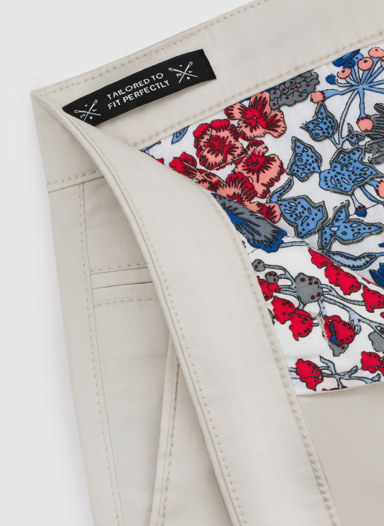 Męskie basicowe spodnie w kolorze ecru