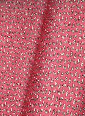 Różowa poszetka męska w pieski